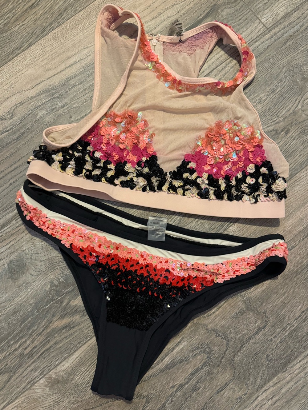 Unique sequined swimsuit by Colombian brand Airavata